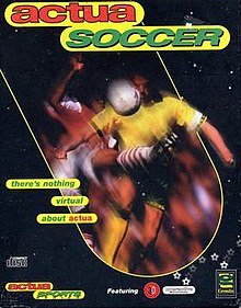 Cover image of Actua Soccer on PlayStation