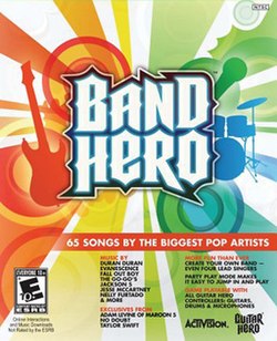 Cover image of Band Hero on PS3