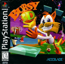 Cover image of Bubsy 3D on PlayStation