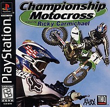 Cover image of Championship Motocross featuring Ricky Carmichael on PlayStation