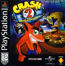 Cover image of Crash Bandicoot 2: Cortex Strikes Back on PlayStation