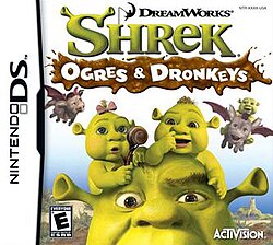 Cover image of DreamWorks Shrek: Ogres & Dronkeys on DS