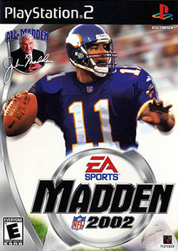 Cover image of Madden NFL 2002 on PS2
