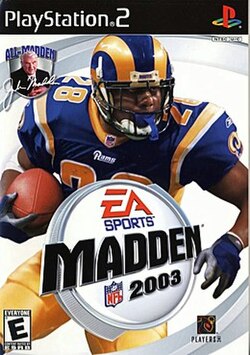 Cover image of Madden NFL 2003 on PS2