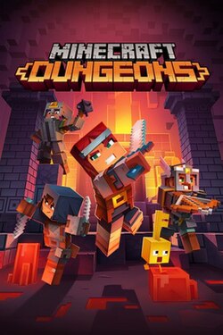 Cover image of Minecraft Dungeons on Switch