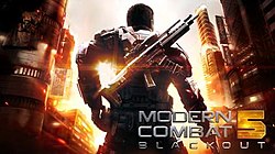 Cover image of Modern Combat 5: Blackout on Switch