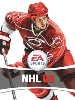 Cover image of NHL 08 on PS2