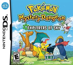 Cover image of Pokémon Mystery Dungeon: Explorers of Sky on DS