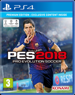 Cover image of Pro Evolution Soccer 2018 on PS4