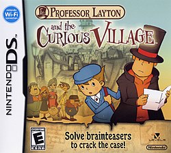 Cover image of Professor Layton and the Curious Village on DS