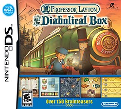 Cover image of Professor Layton and the Diabolical Box on DS