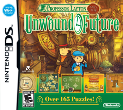 Cover image of Professor Layton and the Unwound Future on DS