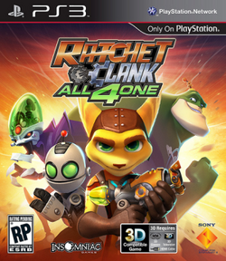 Cover image of Ratchet & Clank: All 4 One on PS3