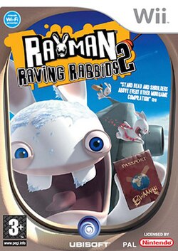 Cover image of Rayman Raving Rabbids 2 on DS