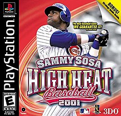 Cover image of Sammy Sosa High Heat Baseball 2001 on PlayStation