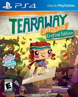 Cover image of Tearaway Unfolded on PS4