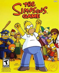 Cover image of The Simpsons Game on DS