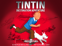 Cover image of Tintin: Destination Adventure on PlayStation