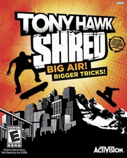 Cover image of Tony Hawk: Shred on PS3