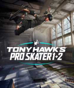 Cover image of Tony Hawk's Pro Skater 1+2 on PS4