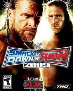 Cover image of WWE SmackDown vs. Raw 2009 on PS3
