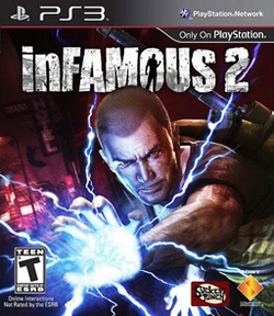 Cover image of inFAMOUS 2 on PS3